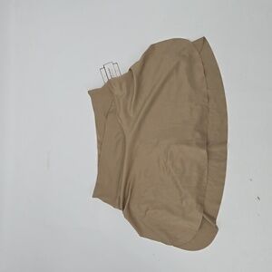 NWT laundry by shelli Segal large tan spandex skort skirt with shorts under